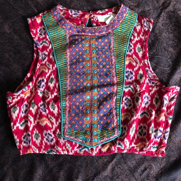 Vintage bohemian crop top - Picture 1 of 3
